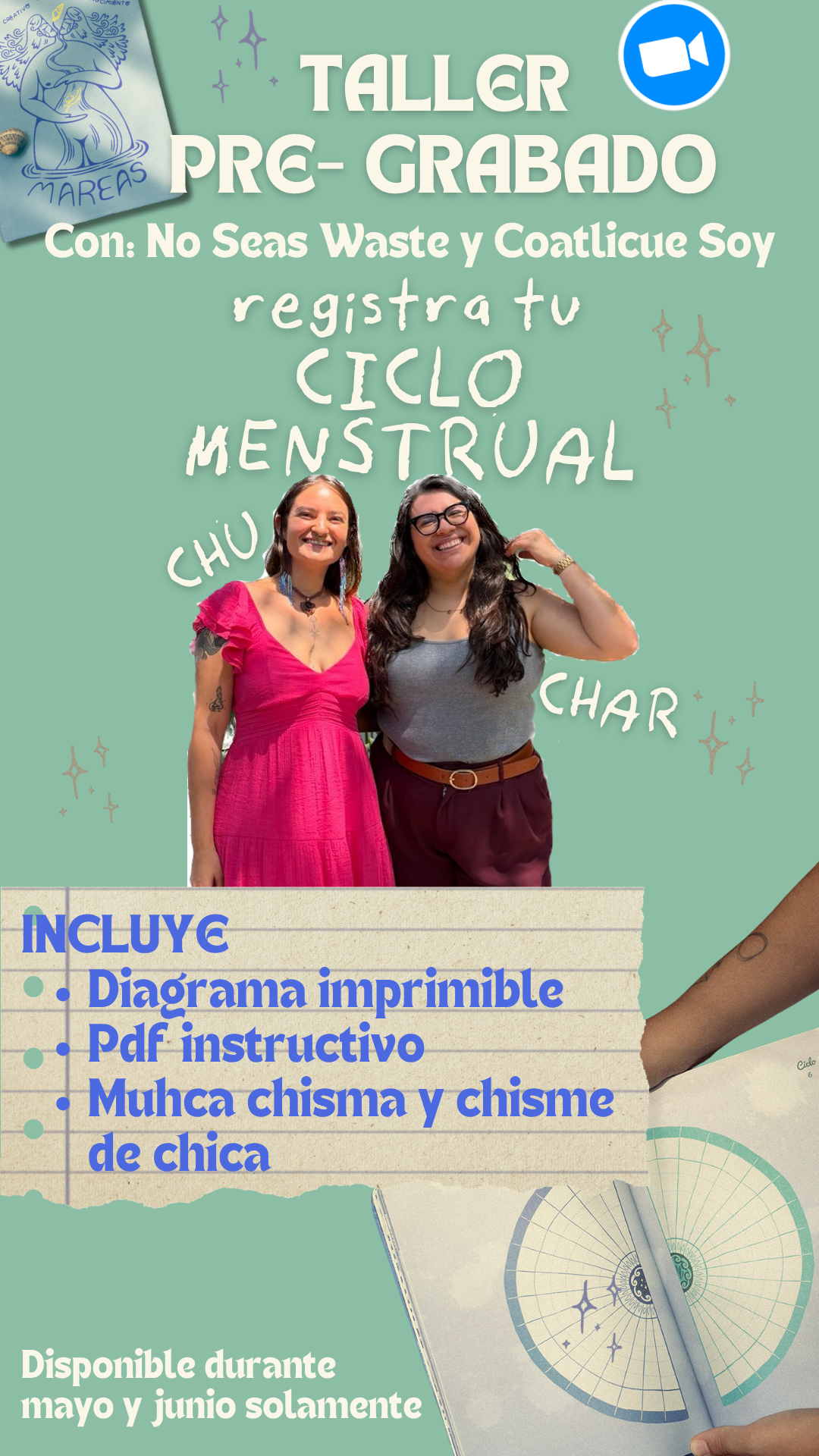 Taller grabado “Registra tu ciclo menstrual”