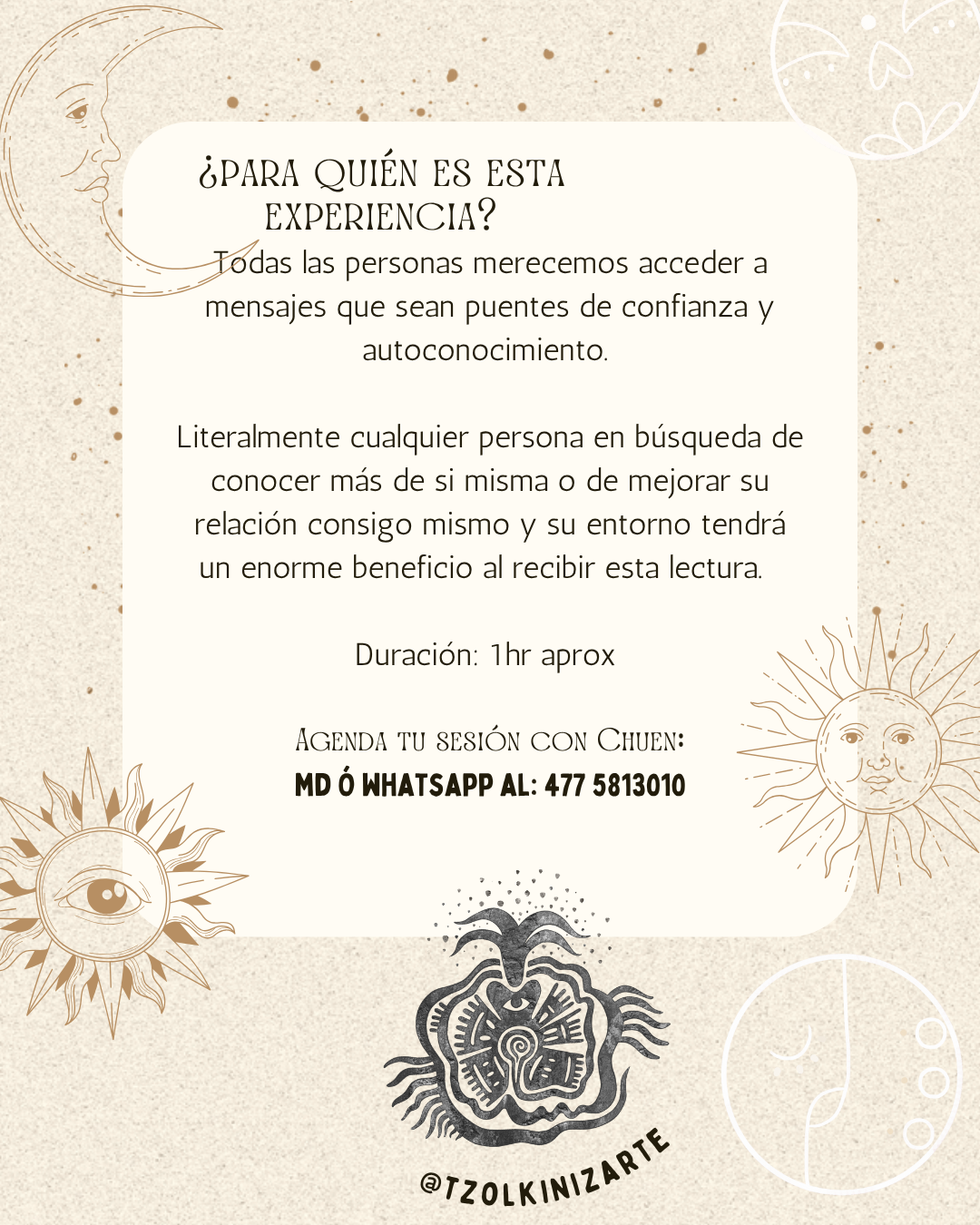 Lectura Tzolkin - Sesión Terapéutica 1:1