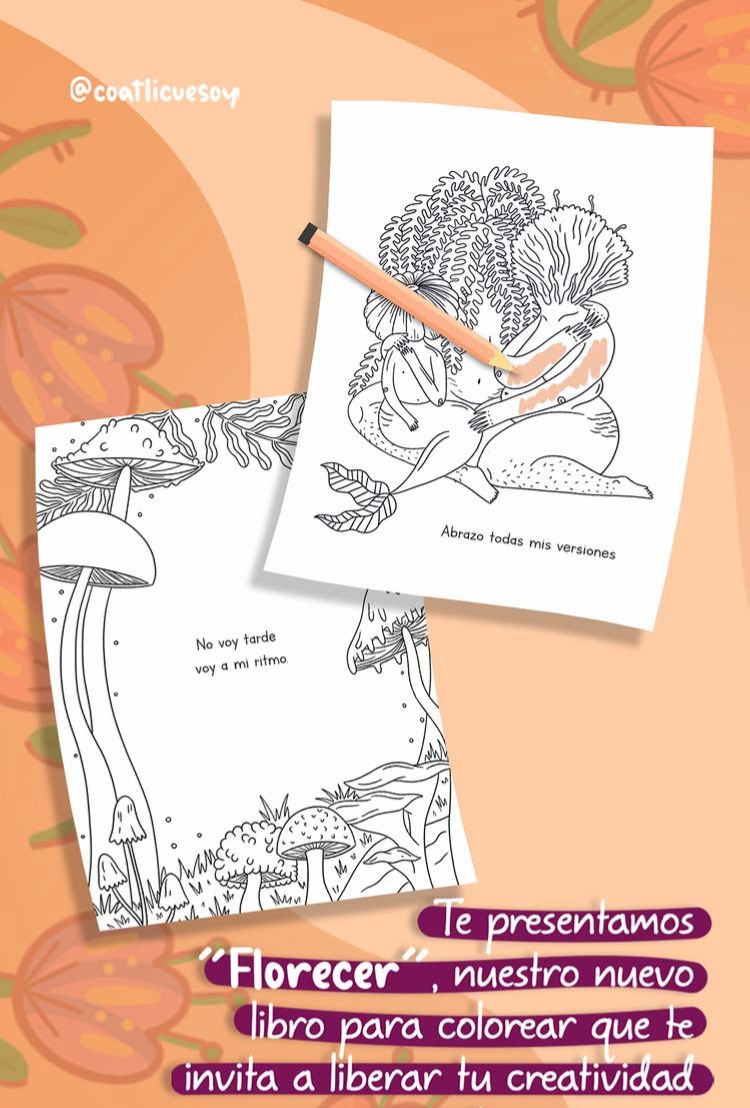 Florecer: Libro para colorear